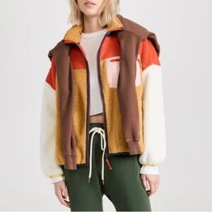 The Great Outdoors Plush Colorblock Terrain Teddy Sherpa Full-Zip Jacket Sz L